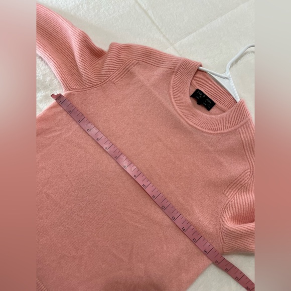 Rag & Bone Logan Relaxed Fit Ribbed Sleeve Cashmere Sweater size XS - Picture 7 of 12